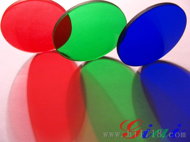 红,橙,黄,绿,青,蓝,紫色镜