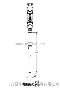 扁接插式铠装热电阻（可动卡套螺纹）WZPK-373/WZPK-374/WZPK2-375/WZPK-376/WZPK-378