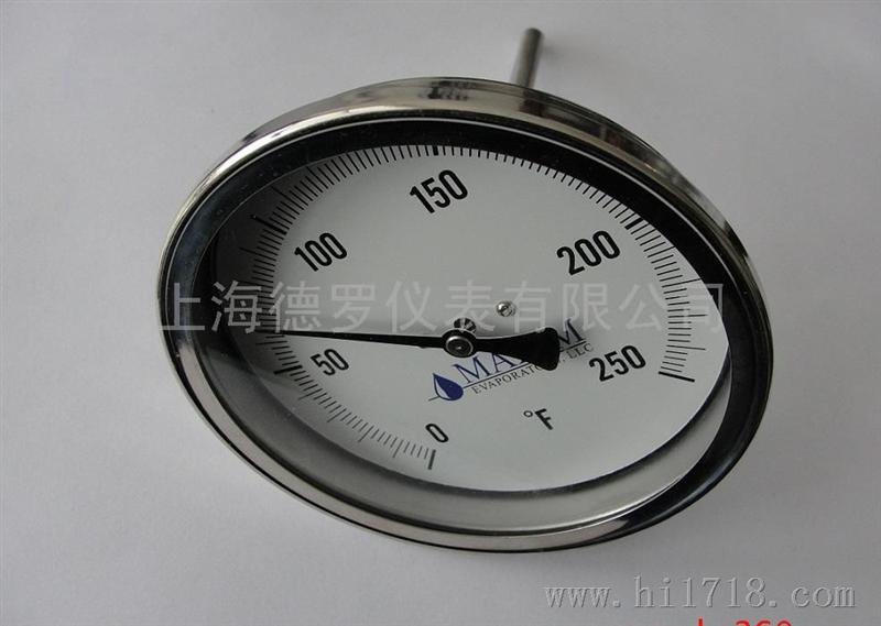 上海德罗仪表有限公司不锈钢双金属温度计