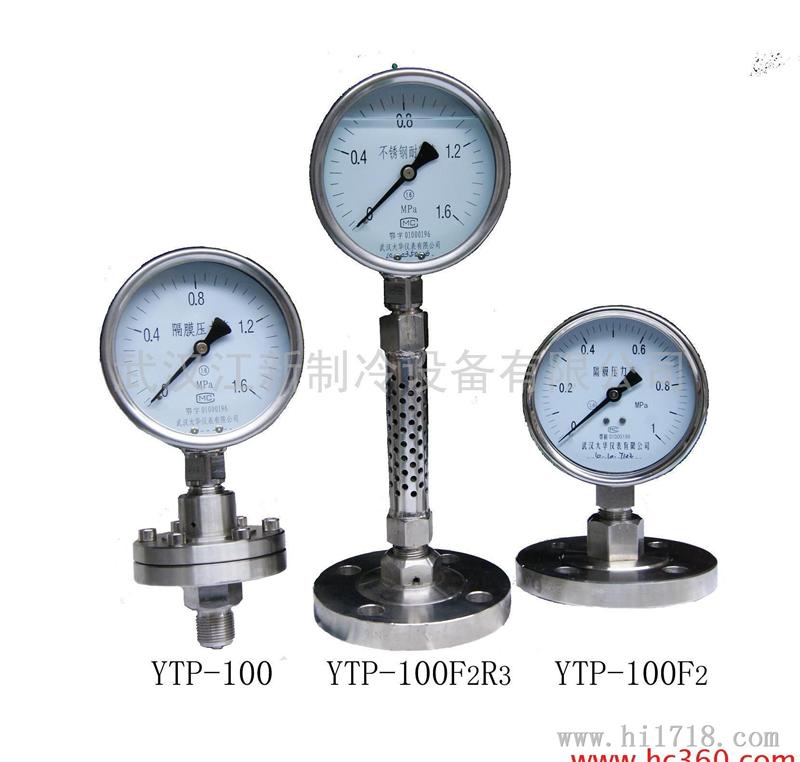 武汉大华YTP系列隔膜压力表YTP系列隔膜压力表