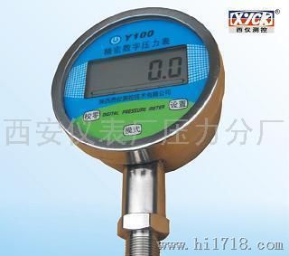 高精密数字压力表Y-100型可配装在数显式活塞压力计上面使用