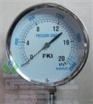 PRESSURE GAUGE压力表，台湾FKI压力表