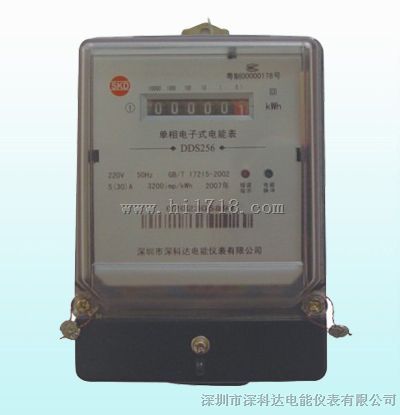 DDS256单相电子式防窃电电能表