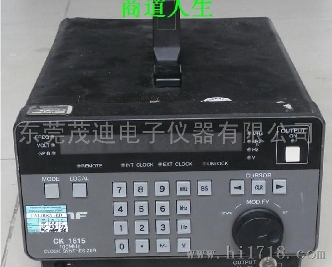 二手NF CK 1615高时钟信号合成器 输出1kHz到100MHz