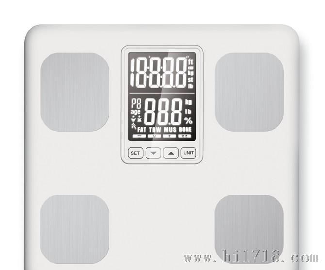 不绣钢材料电子脂肪秤电子脂肪称体重秤人体秤健康秤