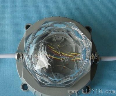 ：热卖 外观独特 Φ120MM 玻璃钻石罩 led 新款 点光源 外壳。