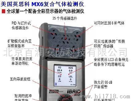 MX6全彩屏多种气体报警器