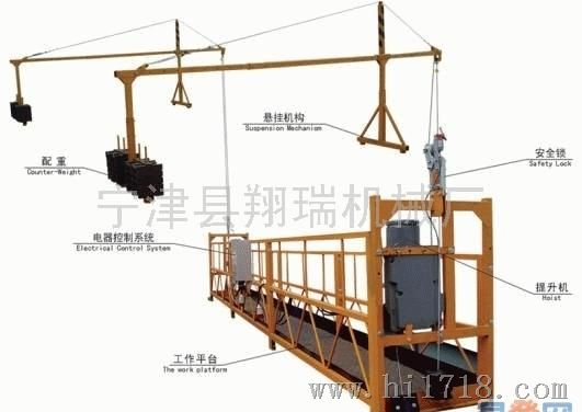 鲁旺建筑吊篮-搭设速度快-操作方便 灵活