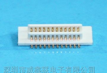 0.5MM双槽板对板连接器母座