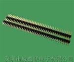 供应2.00mm双排针,双排双塑,180度,H=1.0/1.5/2.0mm