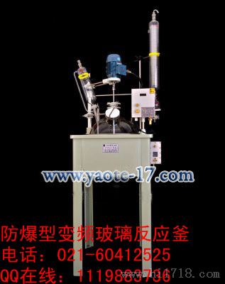 20L玻璃反应釜，20升双层玻璃反应釜。
