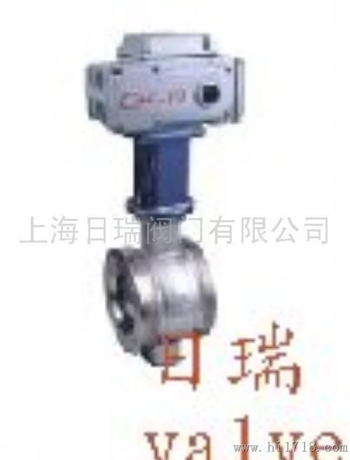 气动V型对夹球阀