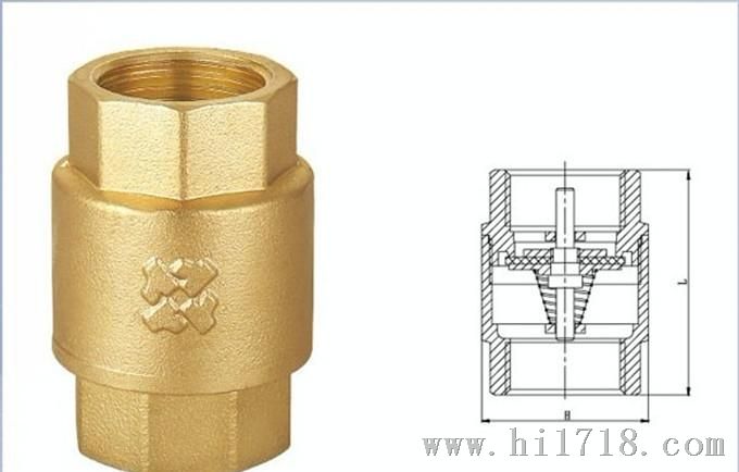 优质纯铜立式止回阀 2012热卖产品 价格优惠