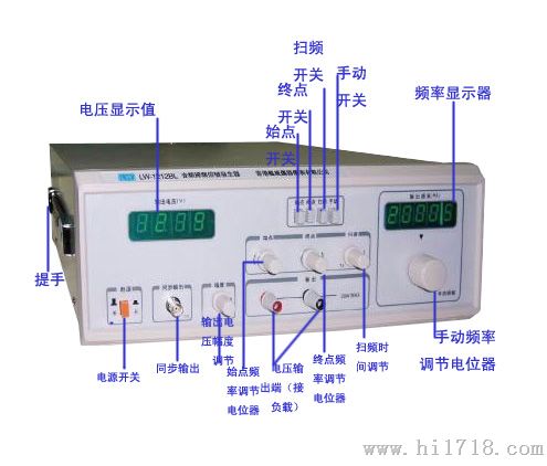 批发龙威品牌型号LW-1212BL音频扫频信号发生器报价原理图