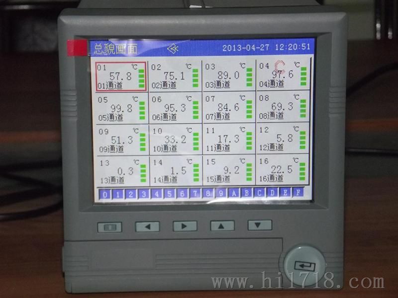 深圳NLR3000彩屏无纸记录仪，实时数据采集传送电脑