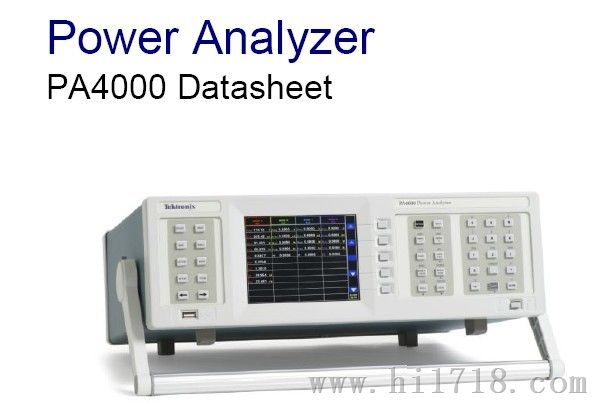 泰克PA4000高功率分析仪