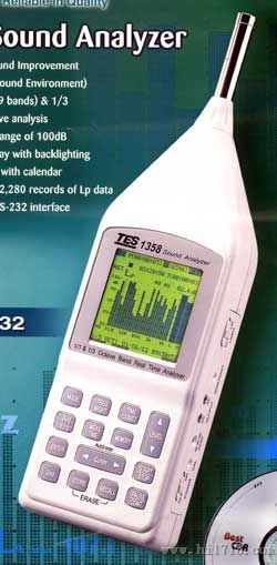 噪音计声级计即时音频分析仪T1358(RS232)
