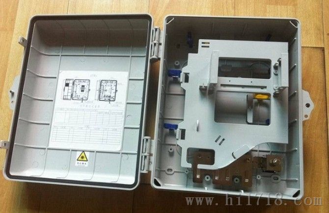 1分16路光纤楼道箱 塑料PC16芯光分路器箱