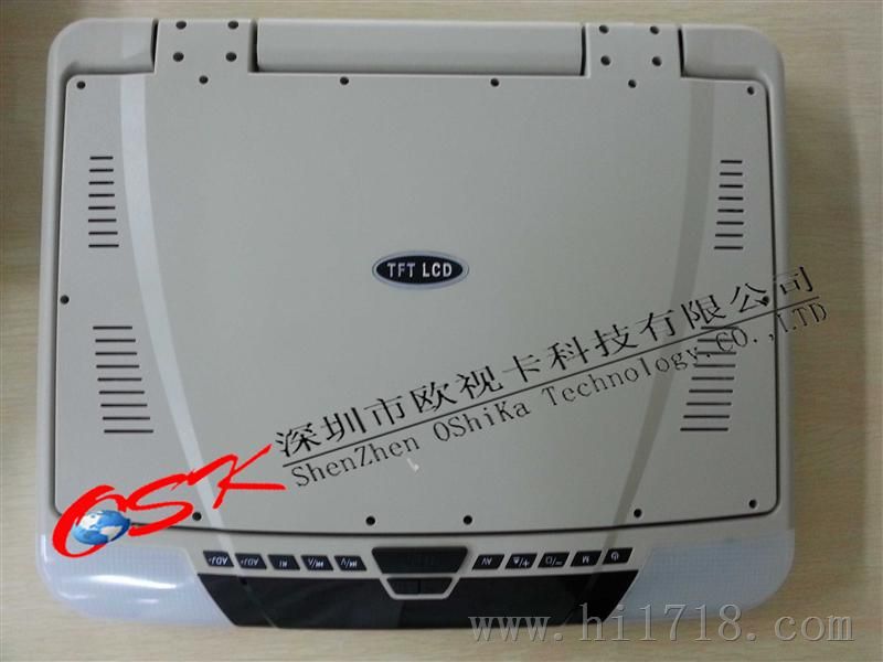 15.6寸汽车吸顶DVD电视 车载显示器U/SD+FM发射