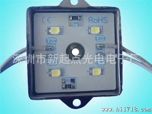 LED四灯白光贴片模组，LED方形单色4灯贴片水模组