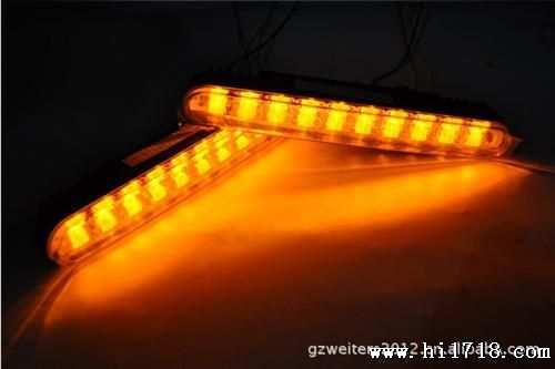 新款 汽车led日行灯 60LED带转向日行灯日间行车灯 改装车装饰灯