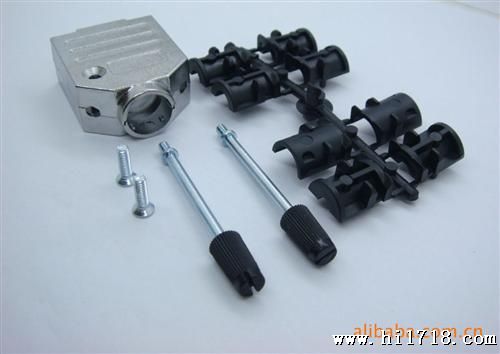 供应连接器 锌合金壳（图） D-SUB 09PIN 180&DEG;