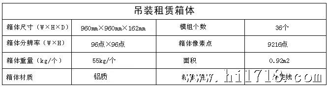 装租赁箱体参数