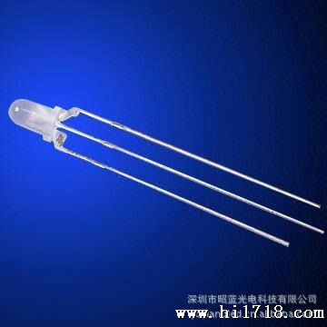 3mm透明红绿双色LED 共阴 双色指示灯LED