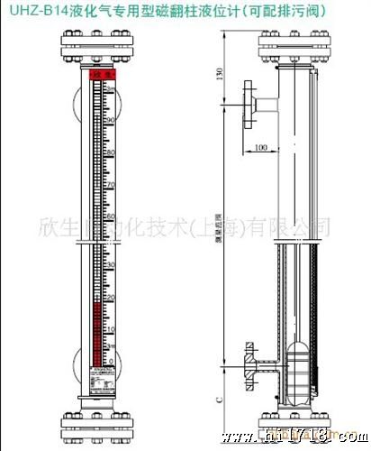 供应磁翻柱液位计 液化气型