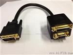 厂家供应HDMI公转母+DVI24+1母 一拖二线 一拖二双胞胎连接线