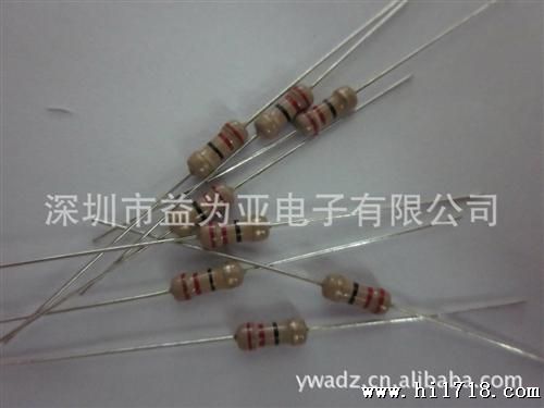 插件碳膜电阻1/4W  22R    5%