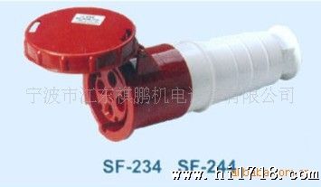 工业插头插座,耦合器及接插装置 SF-244 125A 四级连接器 红色