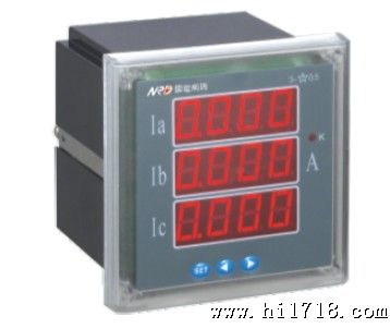 生产 单相数显电压表A Pu-6L-V 80x80mm 3x1 数显电压表 电工仪表