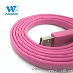 赢为 1.5米 带屏蔽 扁平U2.0转Umini 手机数据线  U连接线