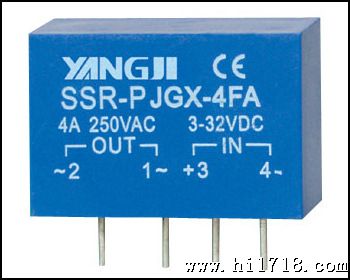 直流控交流固态继电器 YJGX-4FA交流固态继电器 单相直插式4A