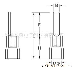 供应本源 DBV1.25-14 片形预缘端子
