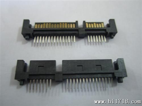 厂家供应SATA7+15P公座焊线式连接器