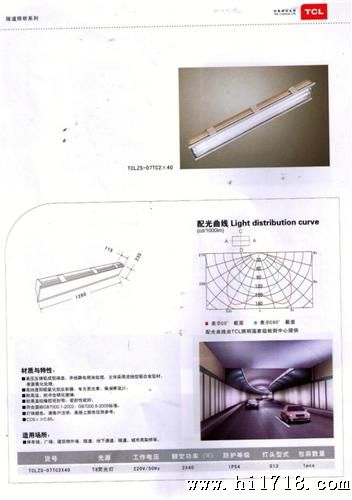 高架桥隧道灯 大功率LED隧道灯 模块化 250W TCL ZLS-01250