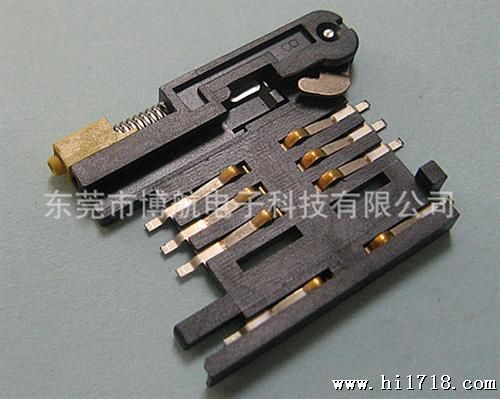 推杆式 抽屉式 PUSH SIM卡座 MOLEX0138 连接器