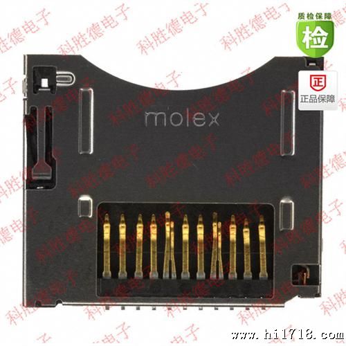 MOLEX 11P 中型 MINI SD卡座 读卡器 48050-0001 TF卡座