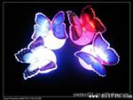 厂家 幻七彩水晶光纤蝴蝶小夜灯 球体蝴蝶 水晶颗粒小夜灯