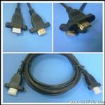 【】HDMI 公对母延长线带耳朵 工程用耳朵HDMI延长线