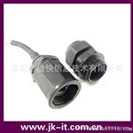 供应IP68 RJ45水连接器 面板式对接快捷方便水连接器