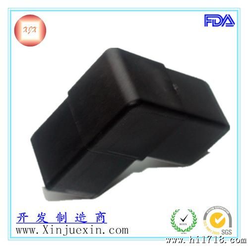 模具注塑 塑料直角管接 方形28mm管接双通接头