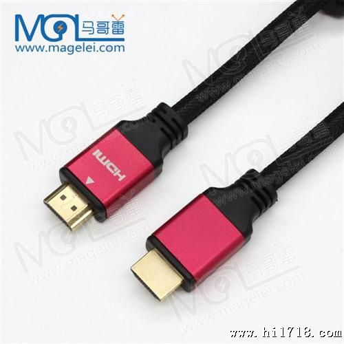 HDMI线高清线 hdim电脑电视数据连接线 金属头镀金1.8米