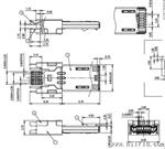 供应三星S III插头/Micro U11PIN/I9300连接器/MHL插头