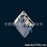 HDMI连接器 HDMI高清母头 三排插板 铜壳镀镍