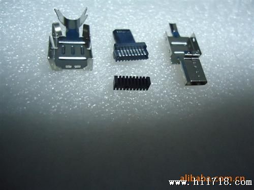 HDMI D TE SOLDER TE, D型，自动焊线式无卤素连接器