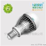 7w鳍片式LED球泡灯 无电解电容长寿命球泡灯