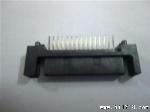 厂家供应SATA15P公座焊线式连接器